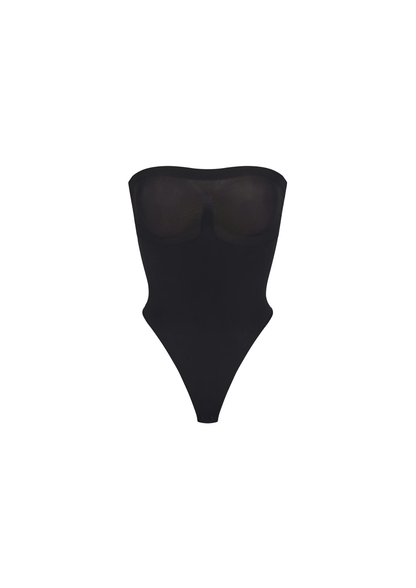 Strapless brief bodysuit shaper