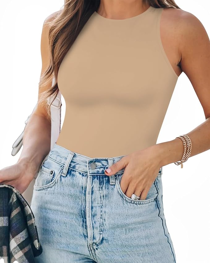 Sleeveless High Neck Sculpt Bodysuit